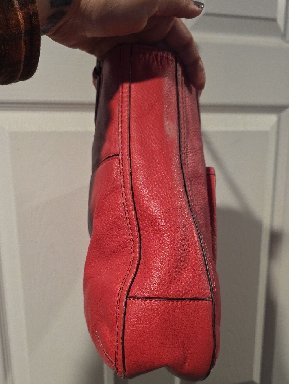 Coach Poppy Pebbled Leather Tote Pink - Picture 5 of 12